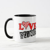 Liebe Stinks Geschenke Tasse (Links)