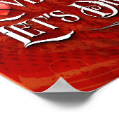 Liebe Stinks Lasse trinken Poster (Ecke)