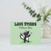 Liebe Stinks Postkarte (Stehend Vorderseite)