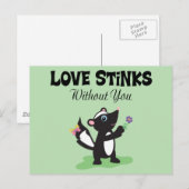 Liebe Stinks Postkarte (Vorne/Hinten)
