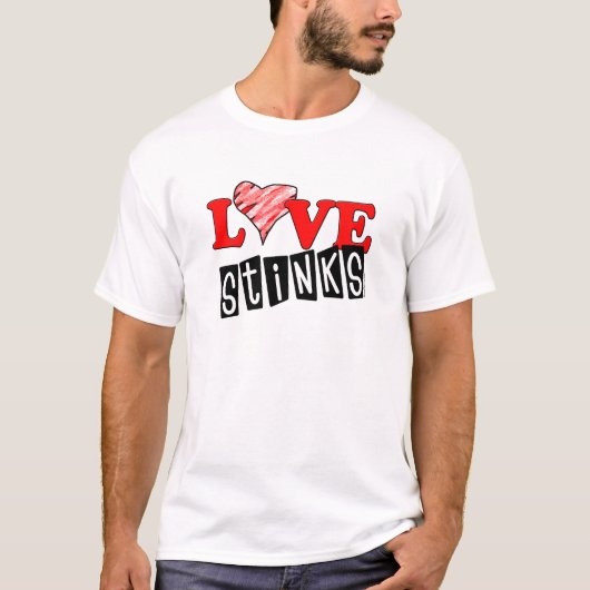 Liebe stinkt Anti-Valentine-T - Shirt (Vorderseite)