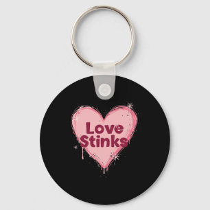 Liebe stinkt Anti-Valentins-Herz  Schlüsselanhänger