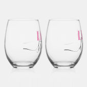 Liebe stinkt Lasst uns sonnig trinken Weinglas Ohne Stiel (Rechts)