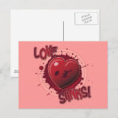 Liebe stinkt! postkarte (Vorne/Hinten)