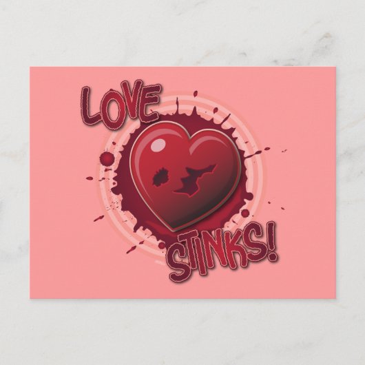 Liebe stinkt! postkarte (Vorderseite)