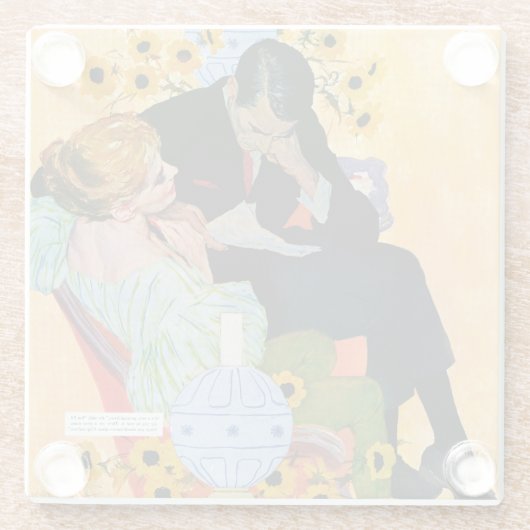 Liebe stirbt langsam glasuntersetzer (Rückseite)