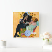 Liebe stirbt langsam quadratische wanduhr (Zuhause)