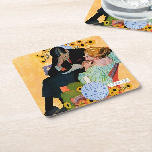 Liebe stirbt langsam rechteckiger pappuntersetzer (angewinkelt)