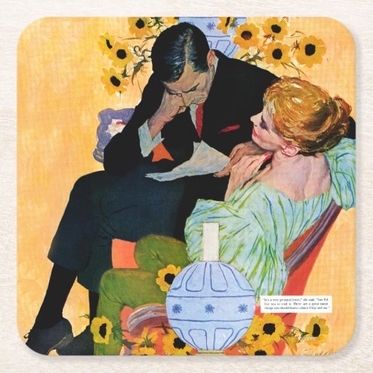 Liebe stirbt langsam rechteckiger pappuntersetzer (Vorderseite)