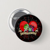 Liebe stirbt nie Knopf Button (Vorne & Hinten)