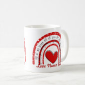 Liebe stirbt nie Sweatshirt Kaffeetasse (VorderseiteRechts)
