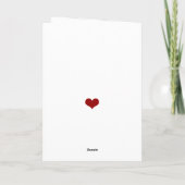 Liebe Stolz auf Regenbogenweißes Herzvalentin Feiertagskarte (Rückseite)