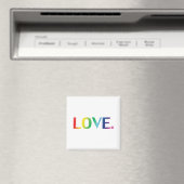 Liebe, Stolz lgbtq Gay quee Regenbogenfarben Magnet (In Situ (Geschirrspüler))