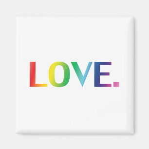 Liebe, Stolz lgbtq Gay quee Regenbogenfarben Magnet