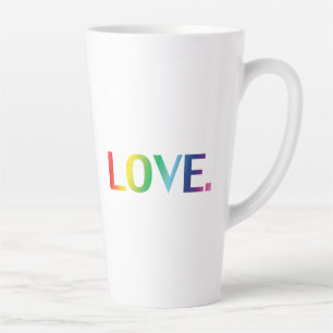 Liebe, Stolz lgbtq Gay quee Regenbogenfarben Milchtasse