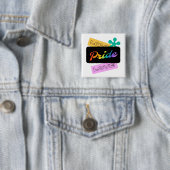 Liebe stolz Liebe. LGBT+Stolz. Rainbow Button (Beispiel)
