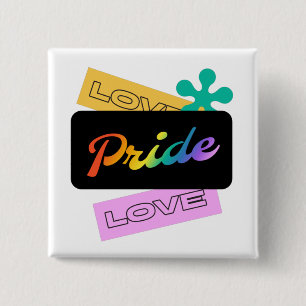 Liebe stolz Liebe. LGBT+Stolz. Rainbow Button
