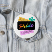 Liebe stolz Liebe. LGBT+Stolz. Rainbow Button (Beispiel)