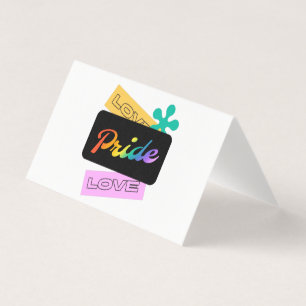 Liebe Stolz Liebe. LGBT+ Stolz. Regenbogenkarte