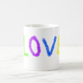 Liebe stolz Regenbogenfarbe LGBTQ Juni modern Kaffeetasse (Mittel)
