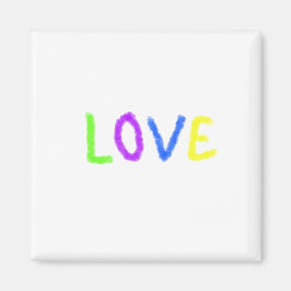 Liebe stolz Regenbogenfarbe LGBTQ Juni modern Magnet