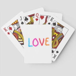 Liebe stolz Regenbogenfarbe LGBTQ Juni modern Spielkarten