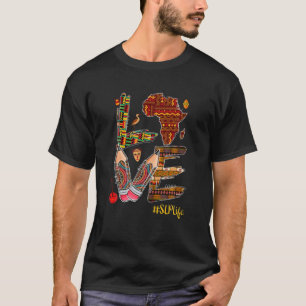 Liebe stolz SLP Life Black History Prix Afro Afric T-Shirt