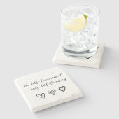 Liebe-Stone-Untersetzer Steinuntersetzer (Seitenansicht)