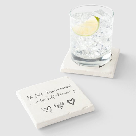 Liebe-Stone-Untersetzer Steinuntersetzer (Seitenansicht)