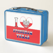 Liebe Stoneham Texas Metall Brotdose (Rückseite)