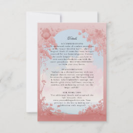 Liebe-Storch-Buch über die Einzelheiten der Hochze RSVP Karte