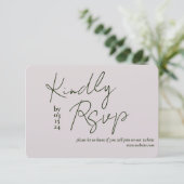 Liebe Story Hochzeit RSVP (Stehend Vorderseite)