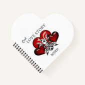 Liebe-Story-Notebook Notizblock (Vorderseite)