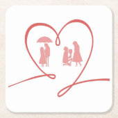 Liebe Story Paper Untersetzer (Vorderseite)