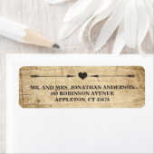 Liebe Story Typografy Vintag Stallholz Label (Insitu)