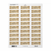 Liebe Story Typografy Vintag Stallholz Label (Vorne)