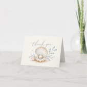 Liebe & Strandhochzeit - Save the Date Dankeskarte (Vorderseite)