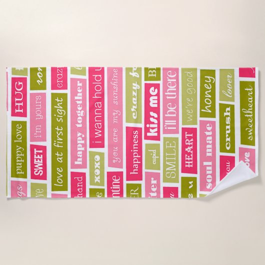 Liebe Strandtuch (Vorderseite)