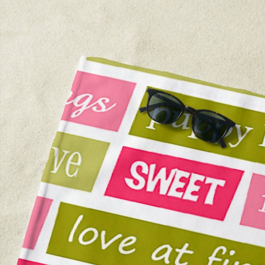 Liebe Strandtuch (Beispiel)