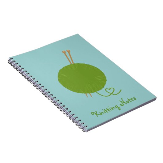 Liebe-strickende Anmerkungen Notizblock (Rechte Seite)