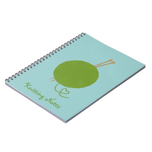 Liebe-strickende Anmerkungen Notizblock (Linke Seite)