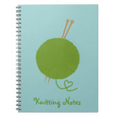 Liebe-strickende Anmerkungen Notizblock (Vorderseite)