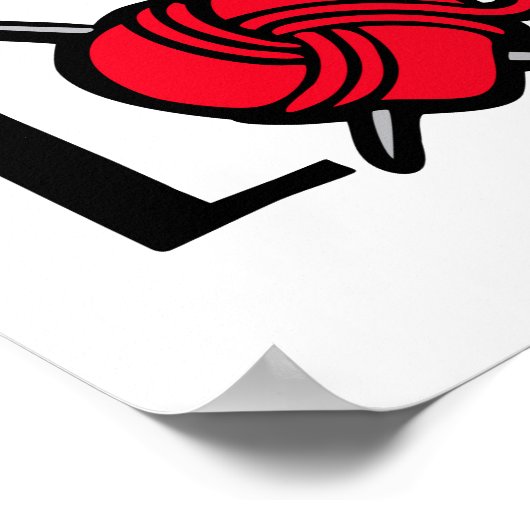 Liebe Stricker Strickkunst Poster (Ecke)