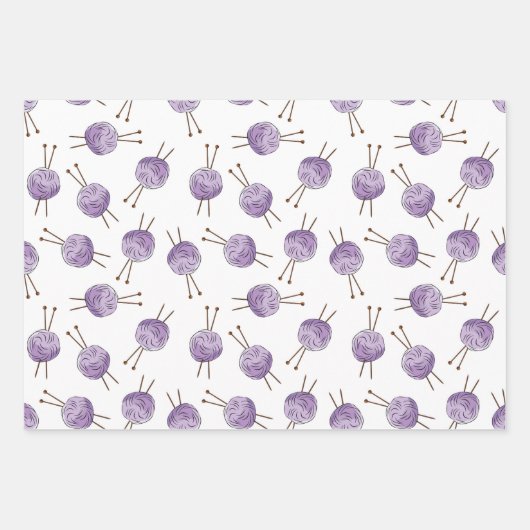 Liebe-Strickpapier Set 3 Geschenkpapier Set (Vorderseite 3)