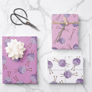 Liebe-Strickpapier Set 3 Geschenkpapier Set