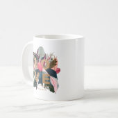 Liebe Stromanthe, Rubber Fig und Pink Philodendron Kaffeetasse (Vorderseite Links)