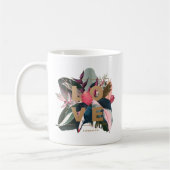 Liebe Stromanthe, Rubber Fig und Pink Philodendron Kaffeetasse (Links)
