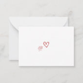 Liebe-Struck Dankeschön Karten (Rückseite)