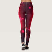Liebe Struck Emoji Hearts Glow Leggings (Rückseite)