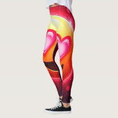 Liebe Struck Emoji Hearts Glow Leggings (Links)